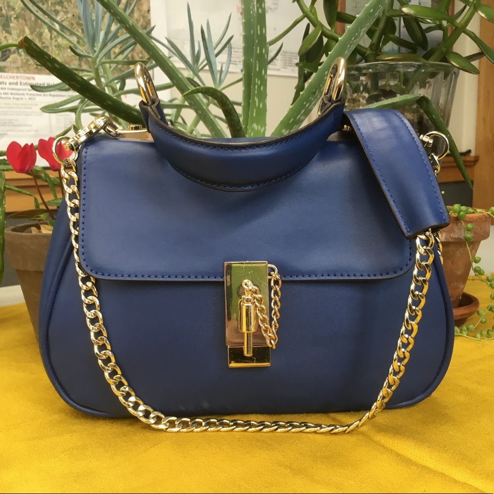 SOLD Segolene en cuir Leather Handbag w Shoulder